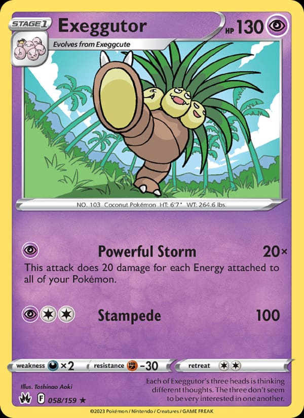 Exeggutor, SWSH: Crown Zenith · 058/159