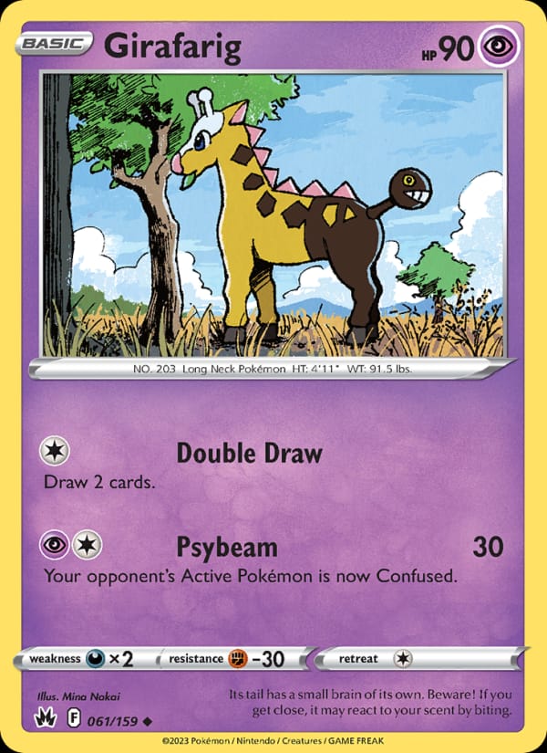 Girafarig, SWSH: Crown Zenith · 061/159