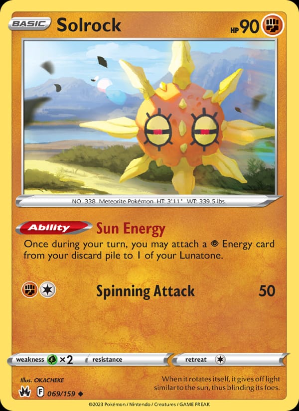 Solrock, SWSH: Crown Zenith · 069/159