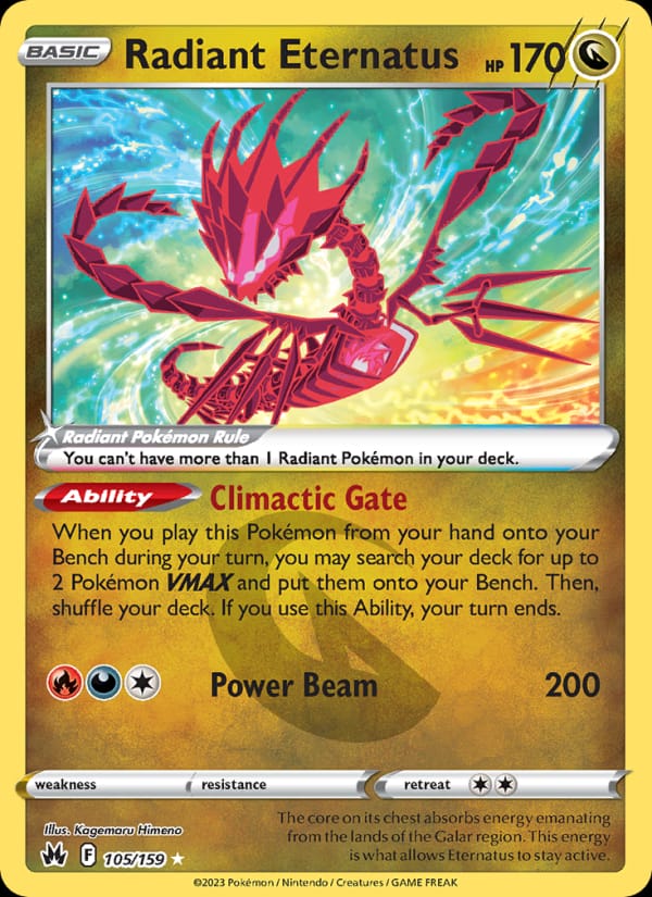 Radiant Eternatus, SWSH: Crown Zenith · 105/159
