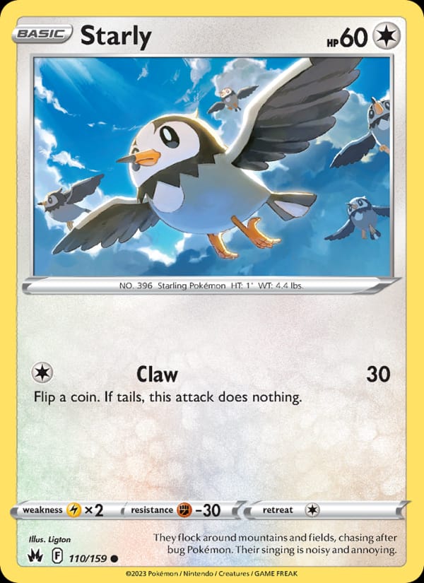 Starly, SWSH: Crown Zenith · 110/159