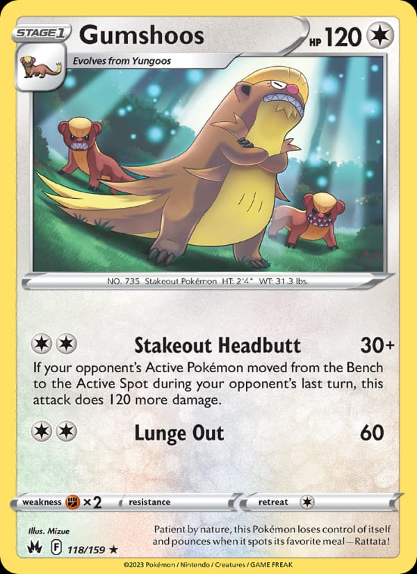 Gumshoos, SWSH: Crown Zenith · 118/159