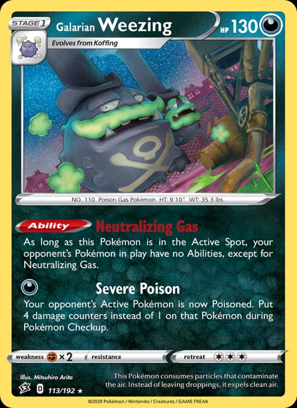 Galarian Weezing, SWSH02: Rebel Clash · 113/192