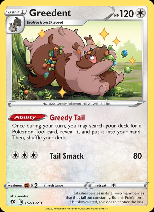 Greedent, SWSH02: Rebel Clash · 152/192