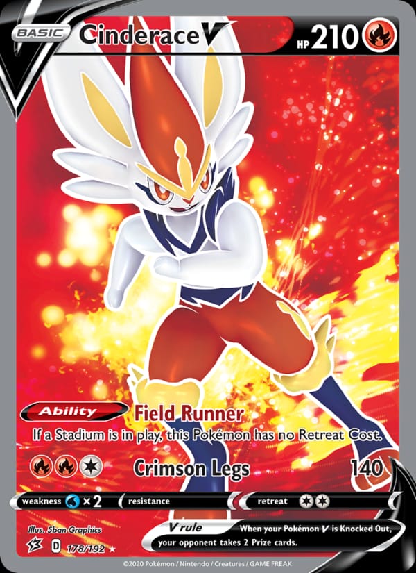 Cinderace V, SWSH02: Rebel Clash · 178/192