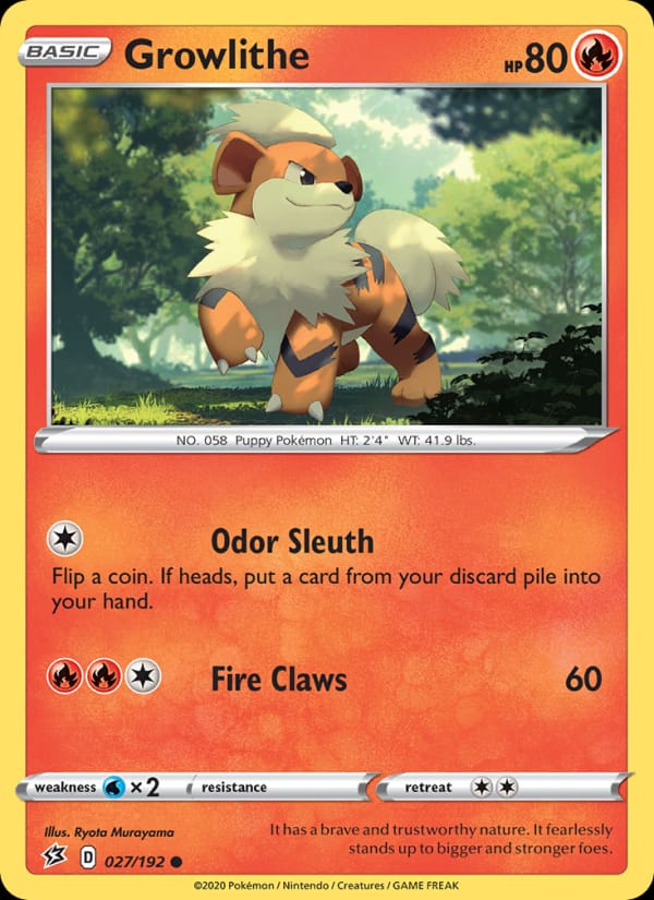 Growlithe, SWSH02: Rebel Clash · 027/192