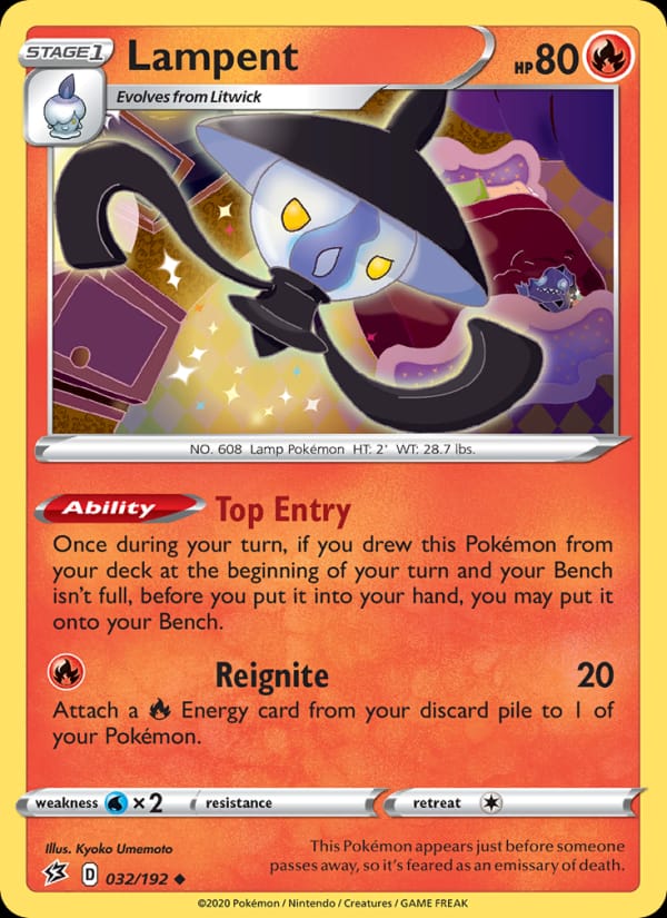 Lampent, SWSH02: Rebel Clash · 032/192