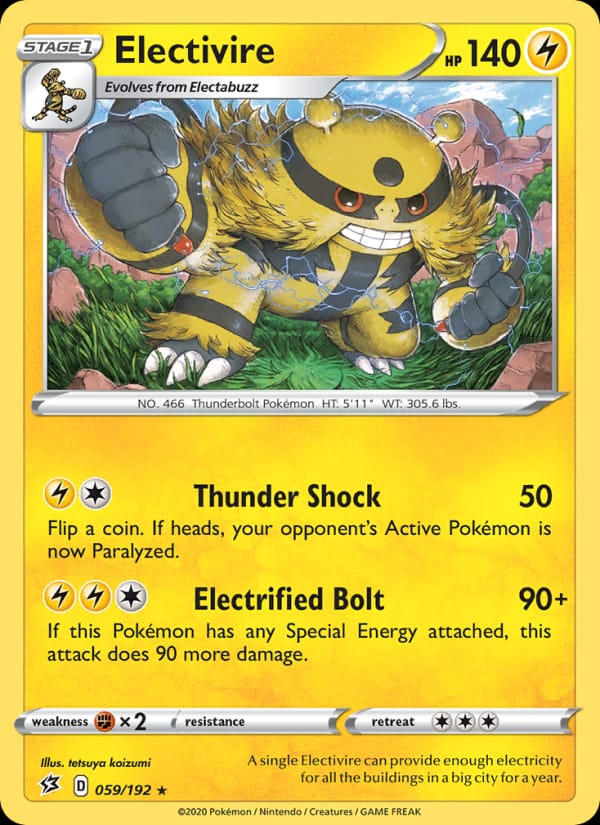 Electivire, SWSH02: Rebel Clash · 059/192