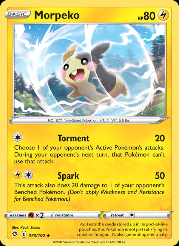 Morpeko, SWSH02: Rebel Clash · 073/192