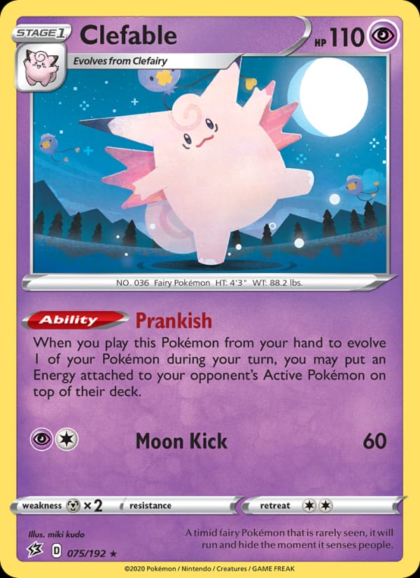 Clefable, SWSH02: Rebel Clash · 075/192
