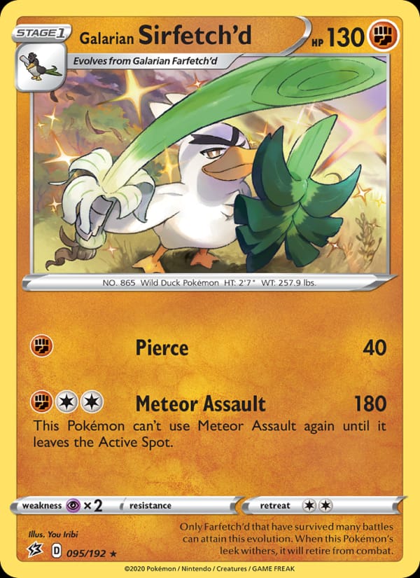 Galarian Sirfetch'd, SWSH02: Rebel Clash · 095/192