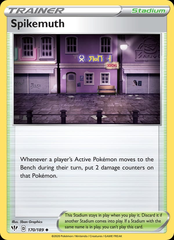 Spikemuth, SWSH03: Darkness Ablaze · 170/189