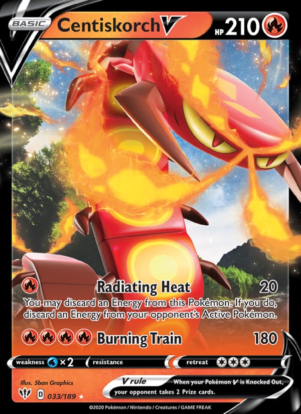 Centiskorch V, SWSH03: Darkness Ablaze · 033/189