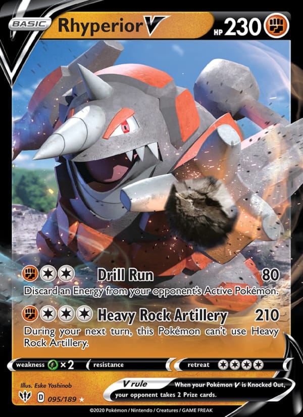Rhyperior V, SWSH03: Darkness Ablaze · 095/189