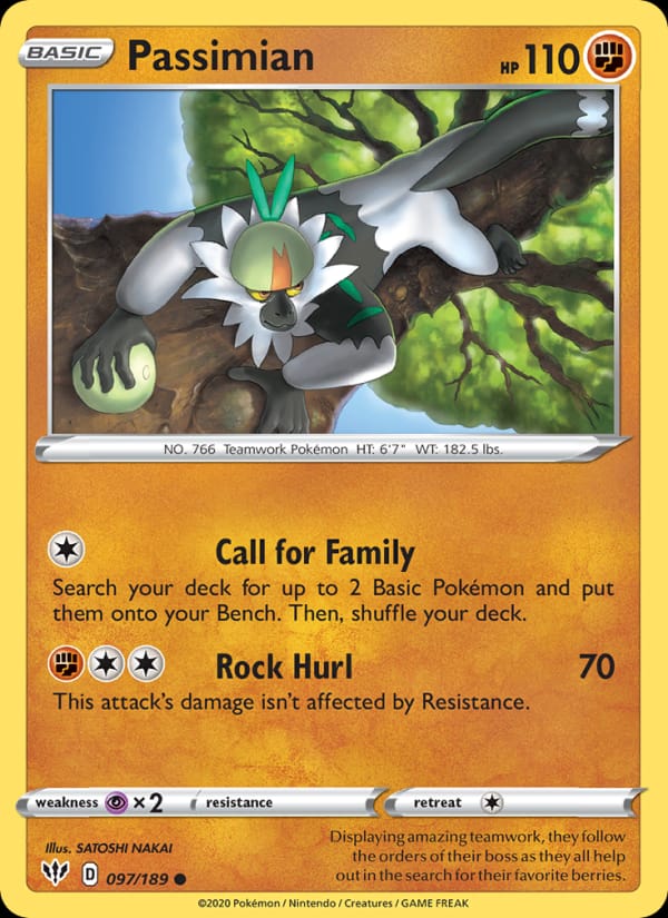Passimian, SWSH03: Darkness Ablaze · 097/189