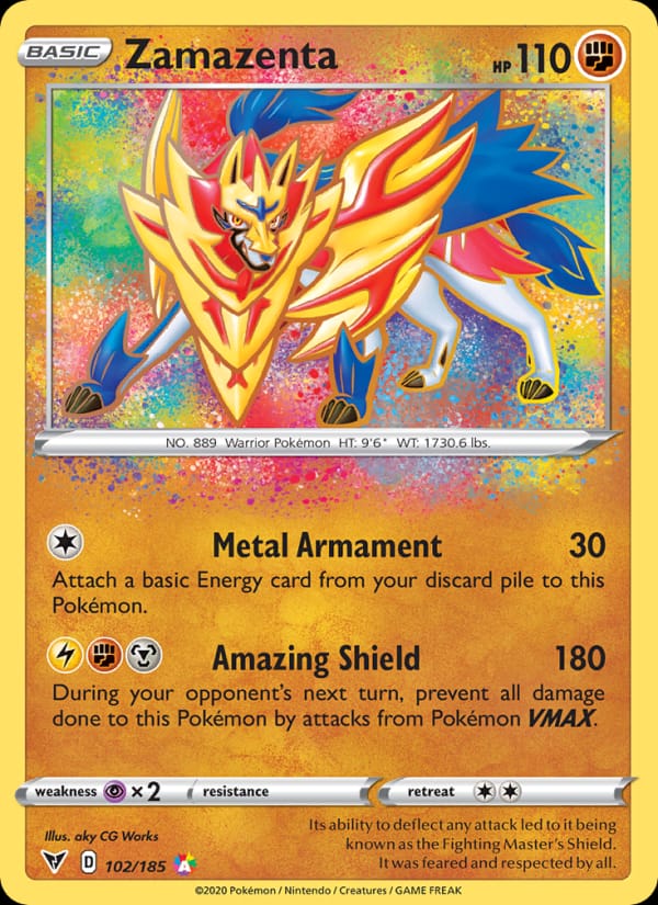 Zamazenta, SWSH04: Vivid Voltage · 102/185