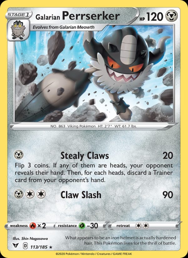 Galarian Perrserker, SWSH04: Vivid Voltage · 113/185