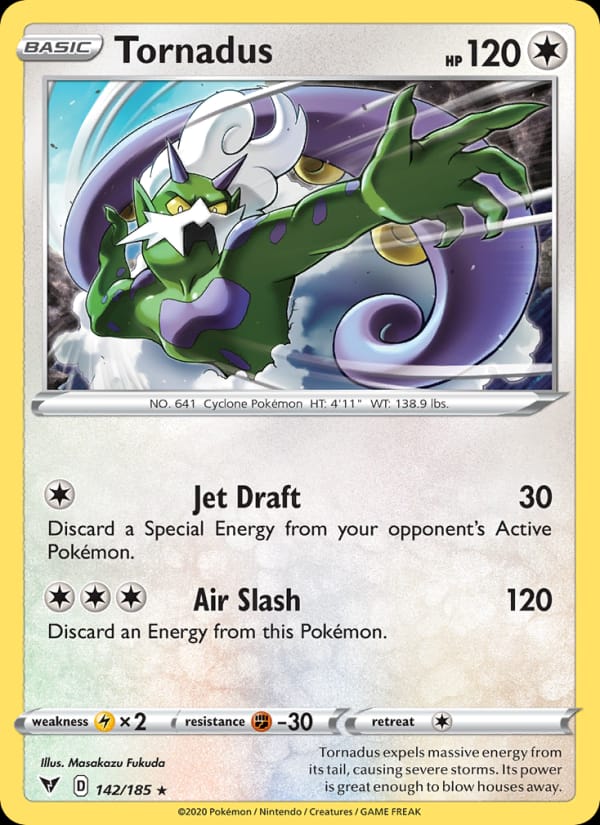 Tornadus, SWSH04: Vivid Voltage · 142/185