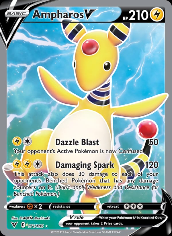 Ampharos V, SWSH04: Vivid Voltage · 171/185