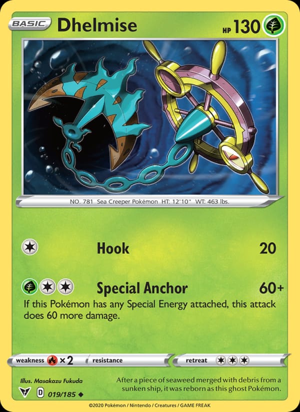 Dhelmise, SWSH04: Vivid Voltage · 019/185