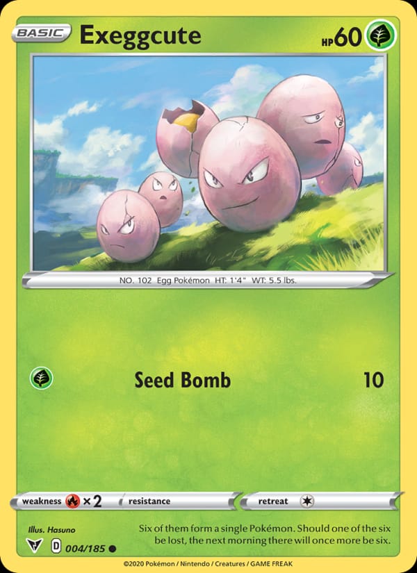 Exeggcute, SWSH04: Vivid Voltage · 004/185