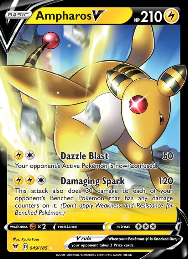 Ampharos V, SWSH04: Vivid Voltage · 049/185