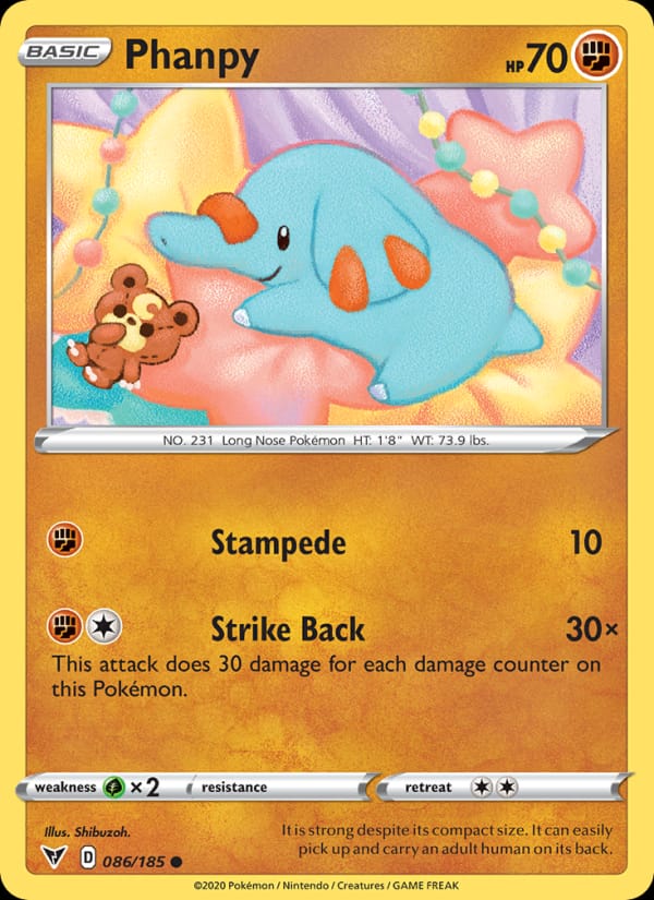 Phanpy, SWSH04: Vivid Voltage · 086/185