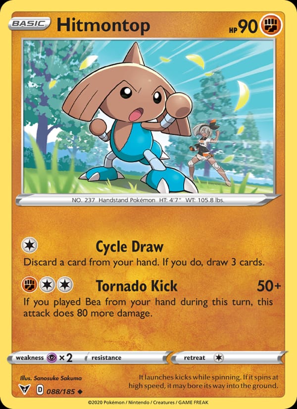 Hitmontop, SWSH04: Vivid Voltage · 088/185