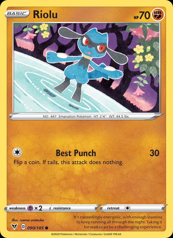 Riolu, SWSH04: Vivid Voltage · 090/185