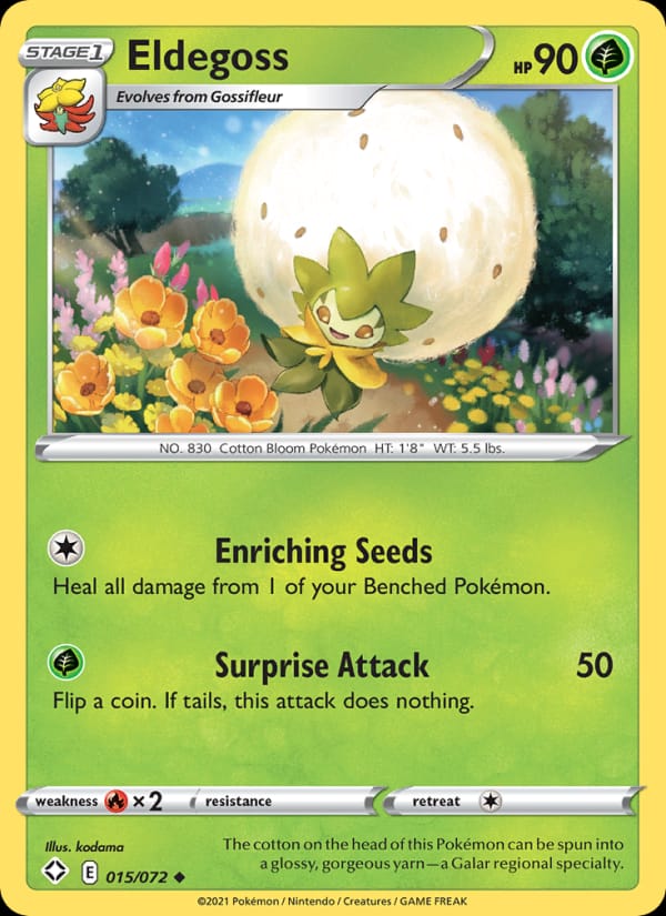 Eldegoss, Shining Fates · 015/072