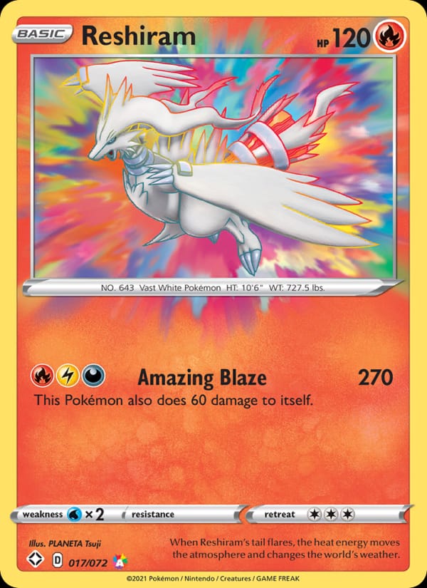 Reshiram, Shining Fates · 017/072