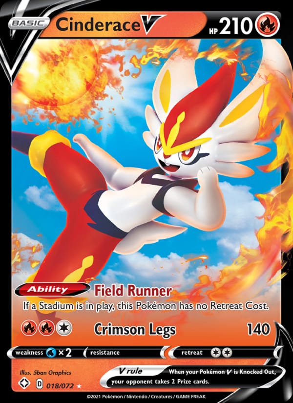Cinderace V, Shining Fates · 018/072
