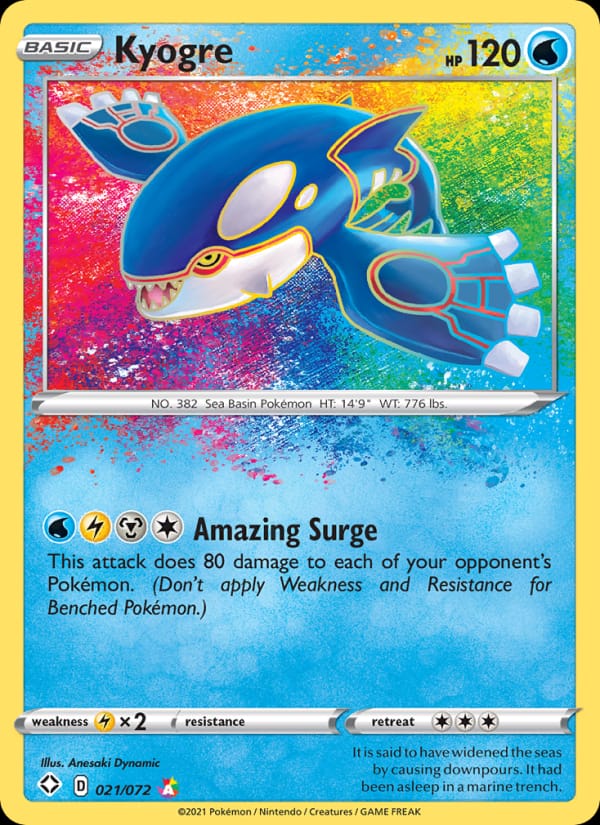 Kyogre, Shining Fates · 021/072