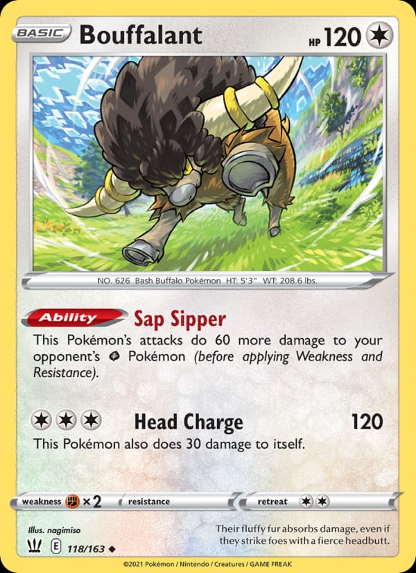 Bouffalant, SWSH05: Battle Styles · 118/163