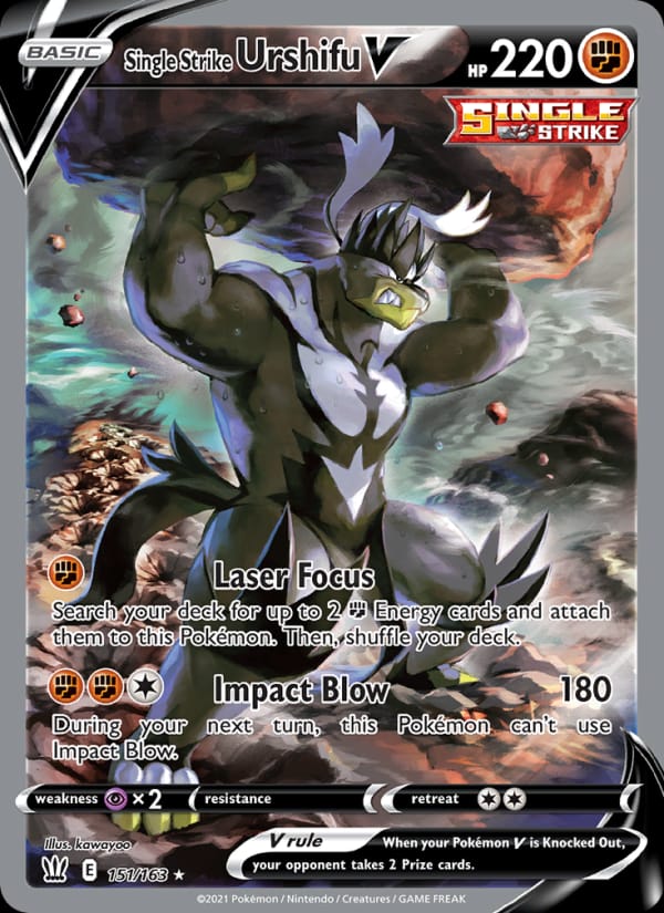 Single Strike Urshifu V, SWSH05: Battle Styles · 151/163