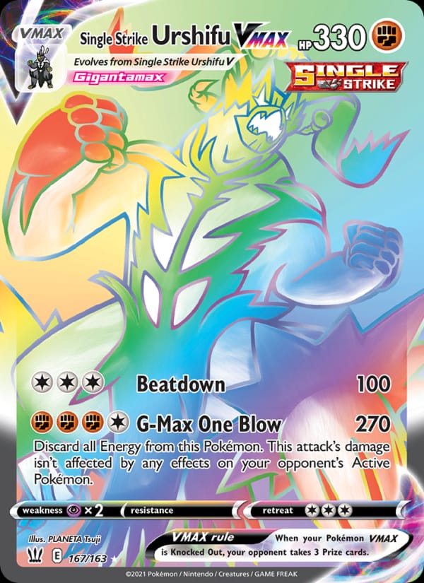Single Strike Urshifu VMAX, SWSH05: Battle Styles · 167/163