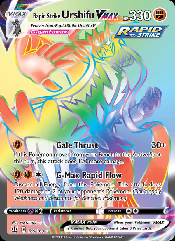 Rapid Strike Urshifu VMAX, SWSH05: Battle Styles · 169/163