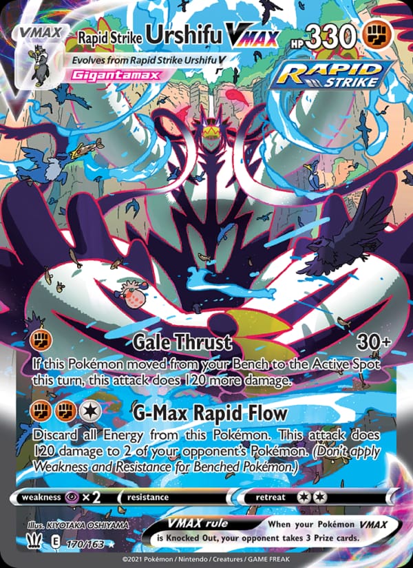 Rapid Strike Urshifu VMAX, SWSH05: Battle Styles · 170/163
