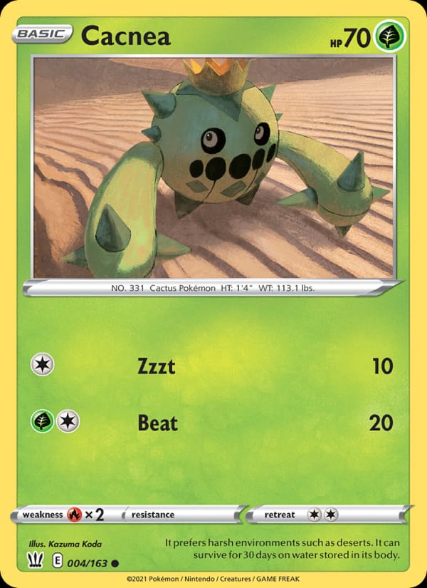 Cacnea, SWSH05: Battle Styles · 004/163