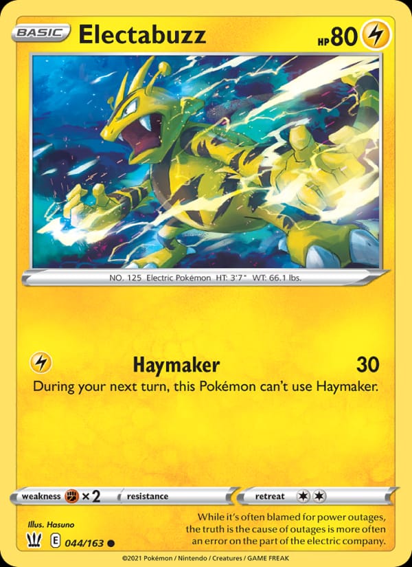 Electabuzz, SWSH05: Battle Styles · 044/163