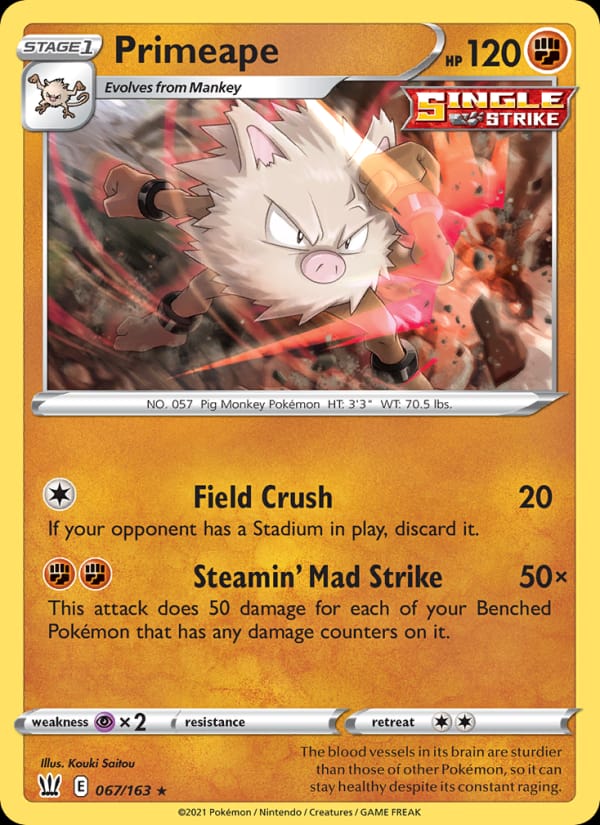 Primeape, SWSH05: Battle Styles · 067/163