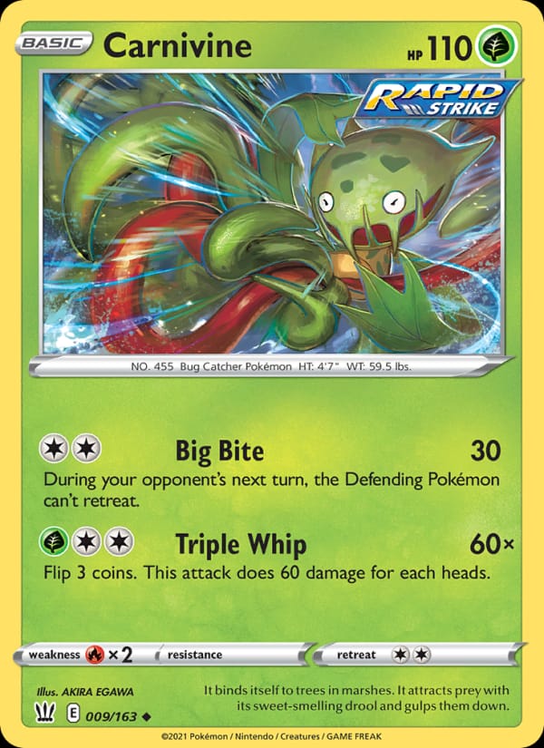 Carnivine, SWSH05: Battle Styles · 009/163