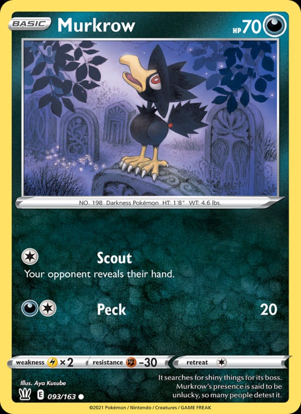 Murkrow, SWSH05: Battle Styles · 093/163