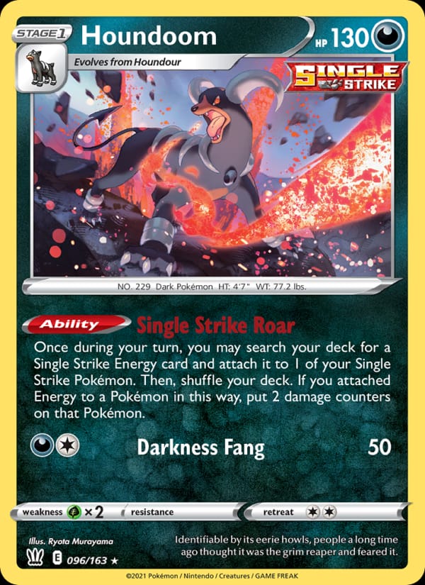 Houndoom, SWSH05: Battle Styles · 096/163