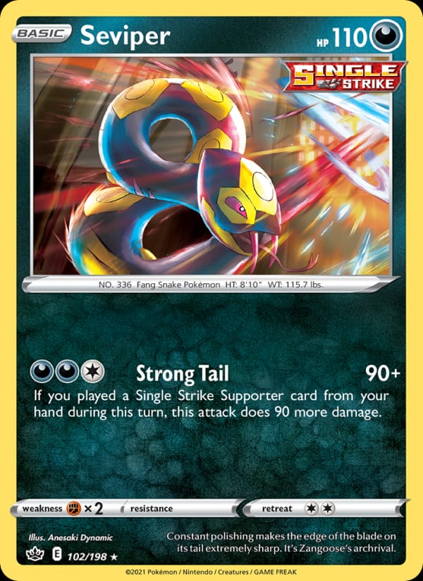 Seviper, SWSH06: Chilling Reign · 102/198