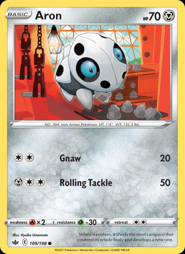 Aron, SWSH06: Chilling Reign · 109/198