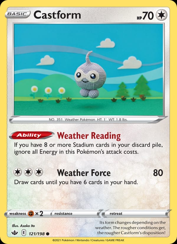 Castform, SWSH06: Chilling Reign · 121/198