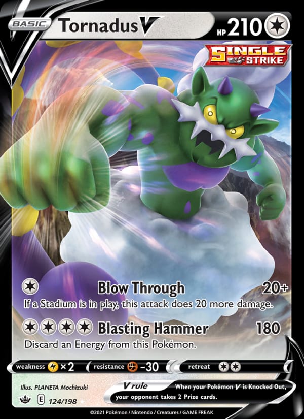 Tornadus V, SWSH06: Chilling Reign · 124/198