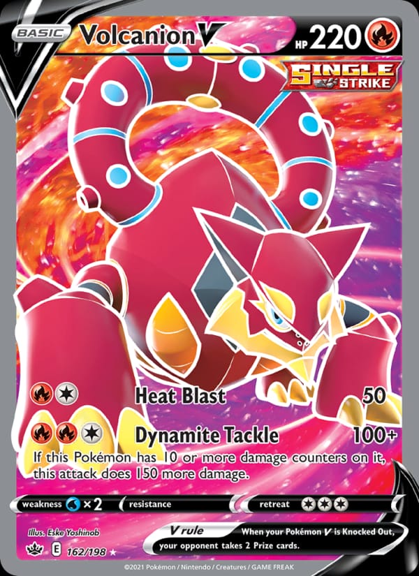 Volcanion V, SWSH06: Chilling Reign · 162/198