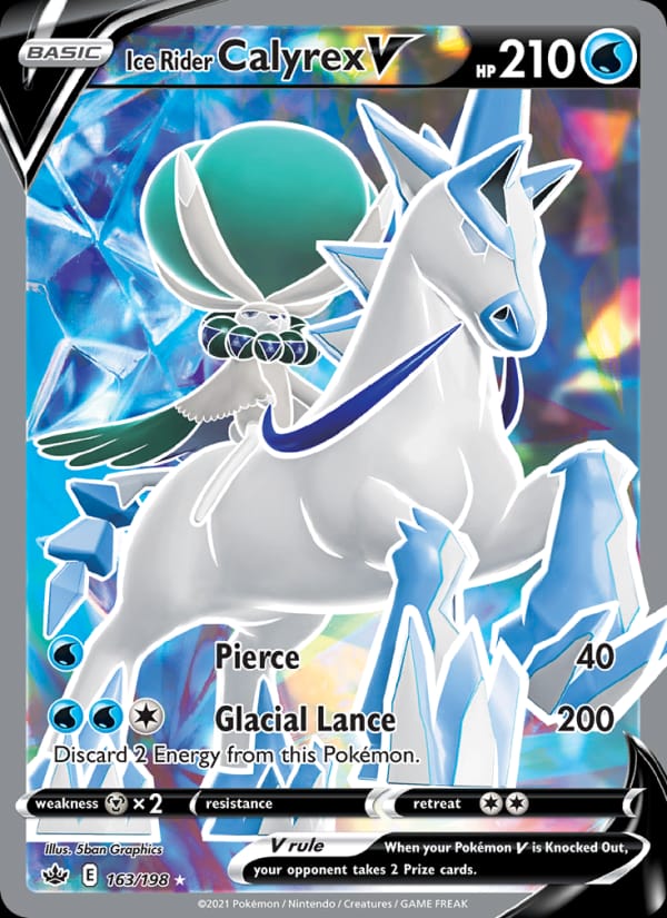 Ice Rider Calyrex V, SWSH06: Chilling Reign · 163/198